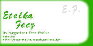 etelka fecz business card